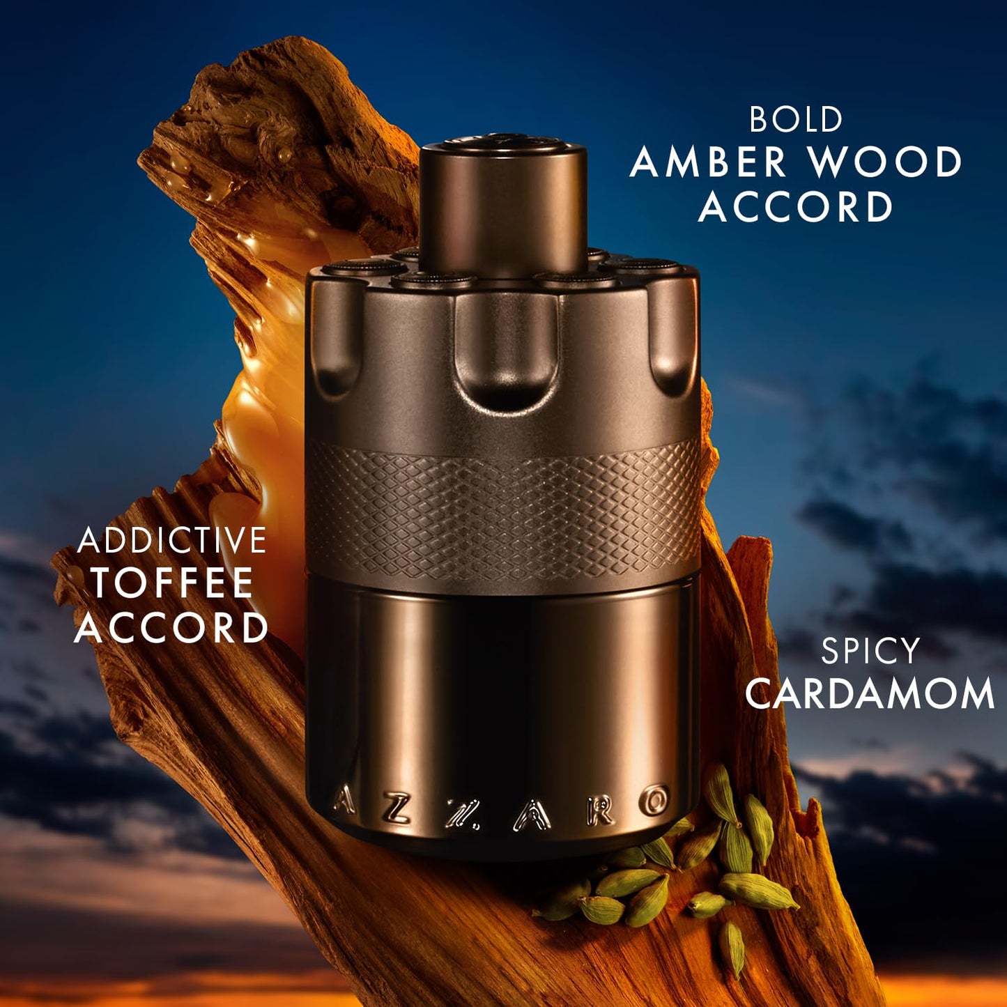 Azzaro The Most Wanted Eau de Parfum Intense – Seductive Woody Scent for Men – 3.4 oz (100 ml)