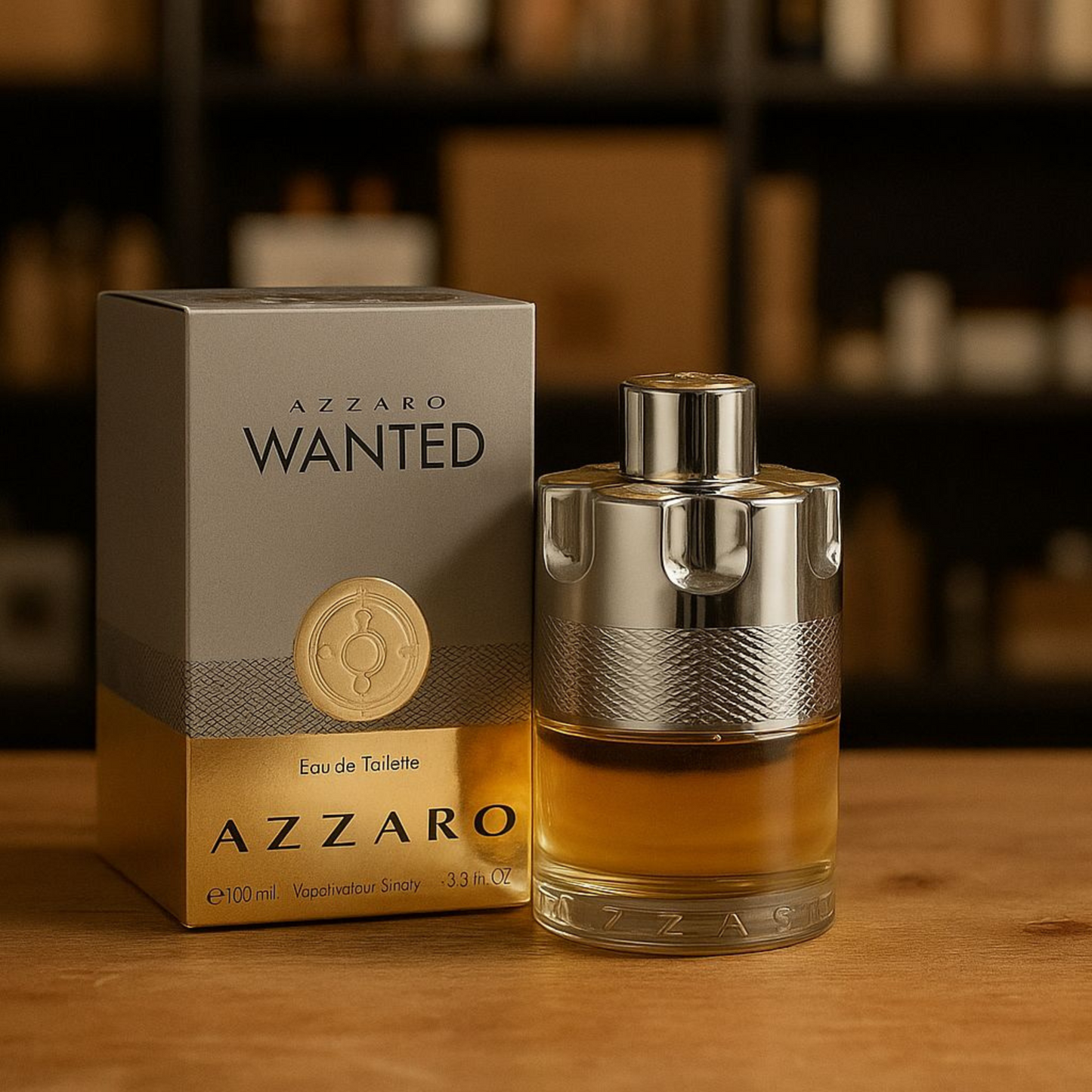 Azzaro Wanted Eau de Toilette for Men – Fresh & Spicy Scent – 3.4 oz (100 ml)